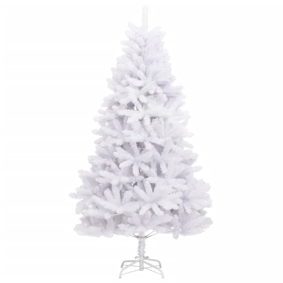 Sapin de Noël artificiel à charnières avec support blanc 180 cm - 2