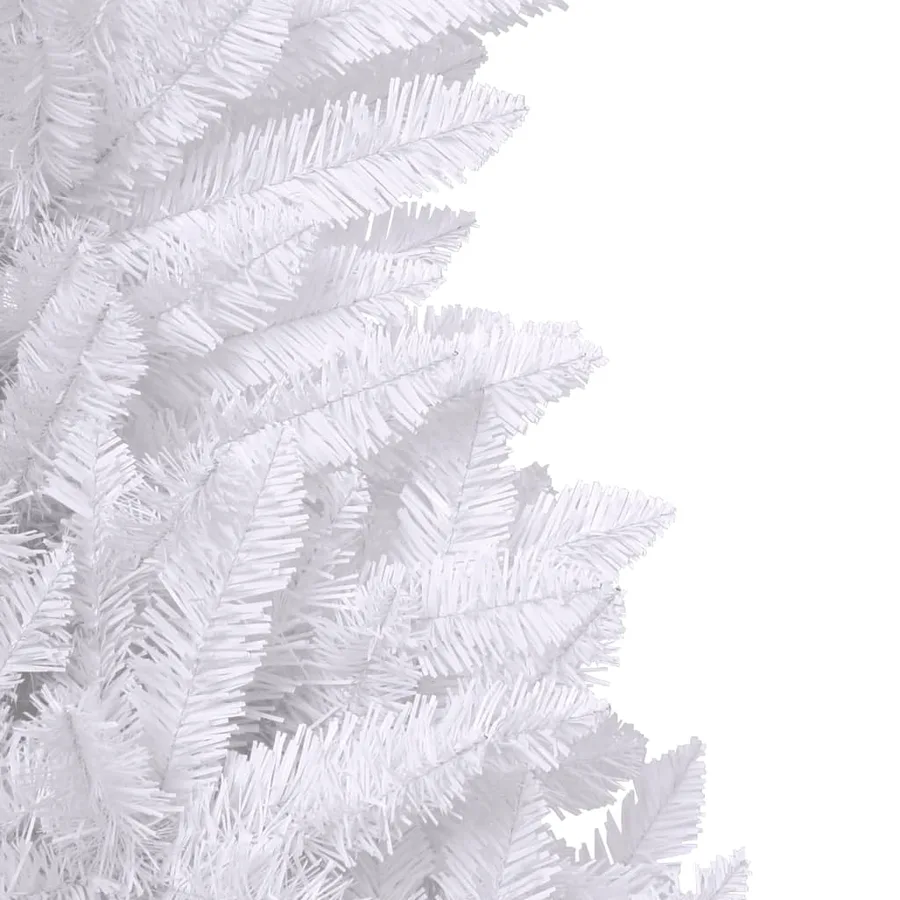 Sapin de Noël artificiel à charnières avec support blanc 180 cm - 6