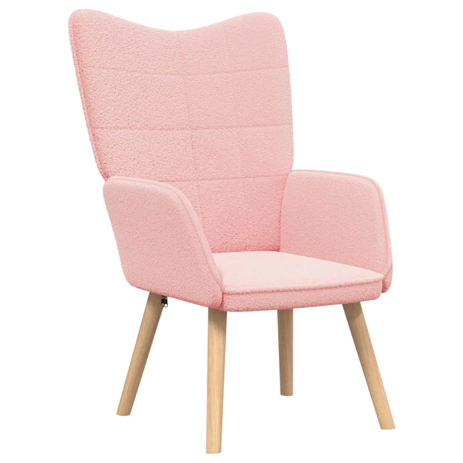 fauteuil Rose 62 x 67 x 95,5 cm Tissu Sherpa - 2