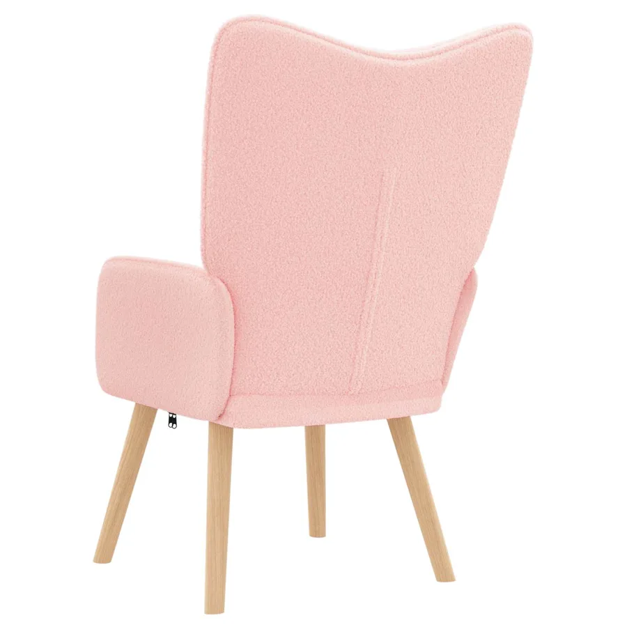 fauteuil Rose 62 x 67 x 95,5 cm Tissu Sherpa - 5
