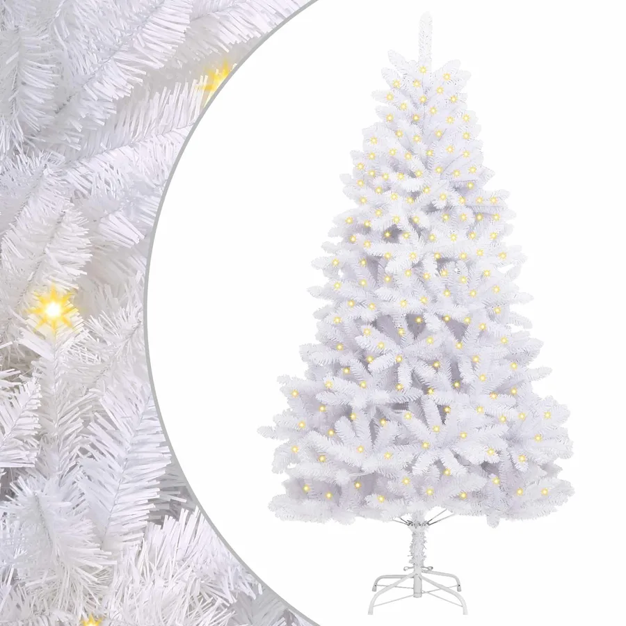Sapin de Noël artificiel avec 300 LED Blanc 300 cm PVC et métal - 2