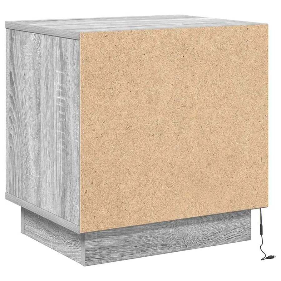 Cabinet de chevet 2 pcs Gris 44 x 34,5 x 45 cm - 8