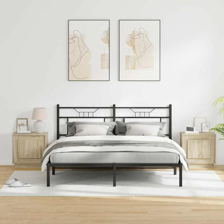 Cabinet de chevet 2 pcs Chêne Sonoma 44 x 34,5 x 45 cm - 4