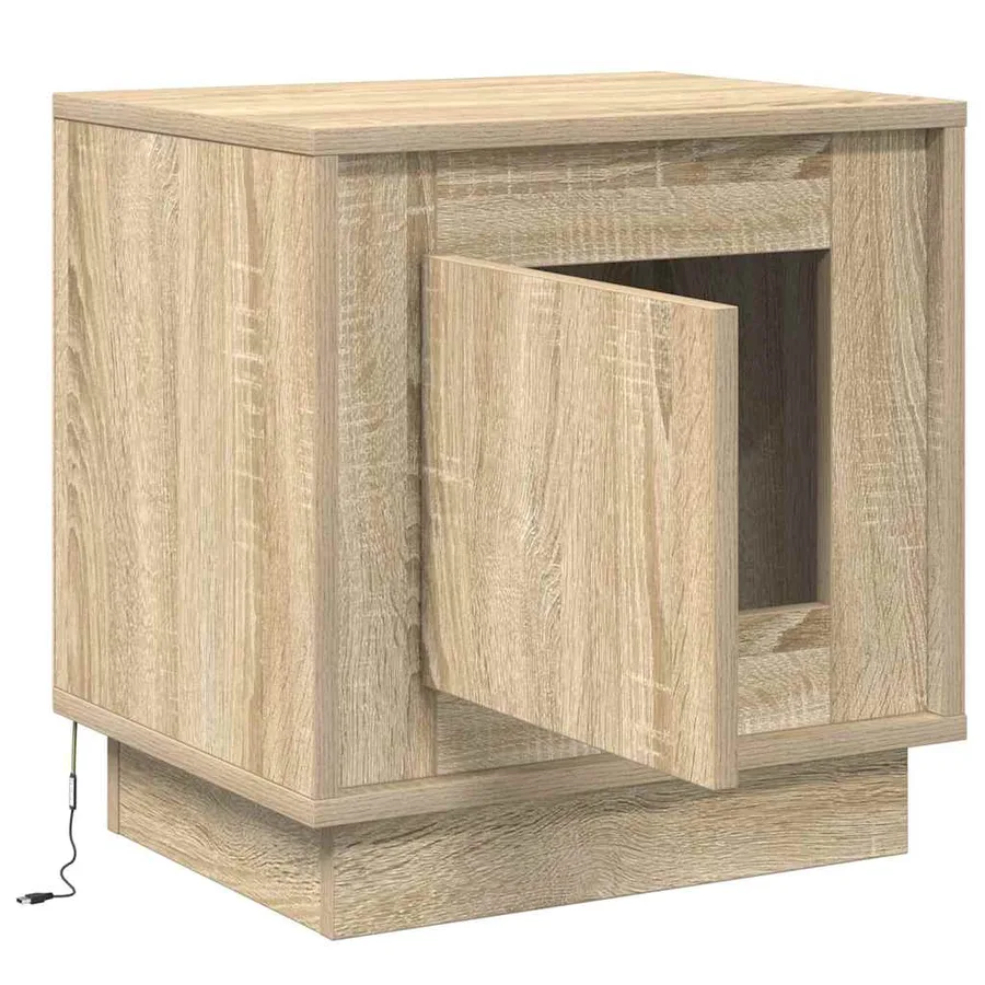 Cabinet de chevet 2 pcs Chêne Sonoma 44 x 34,5 x 45 cm - 7