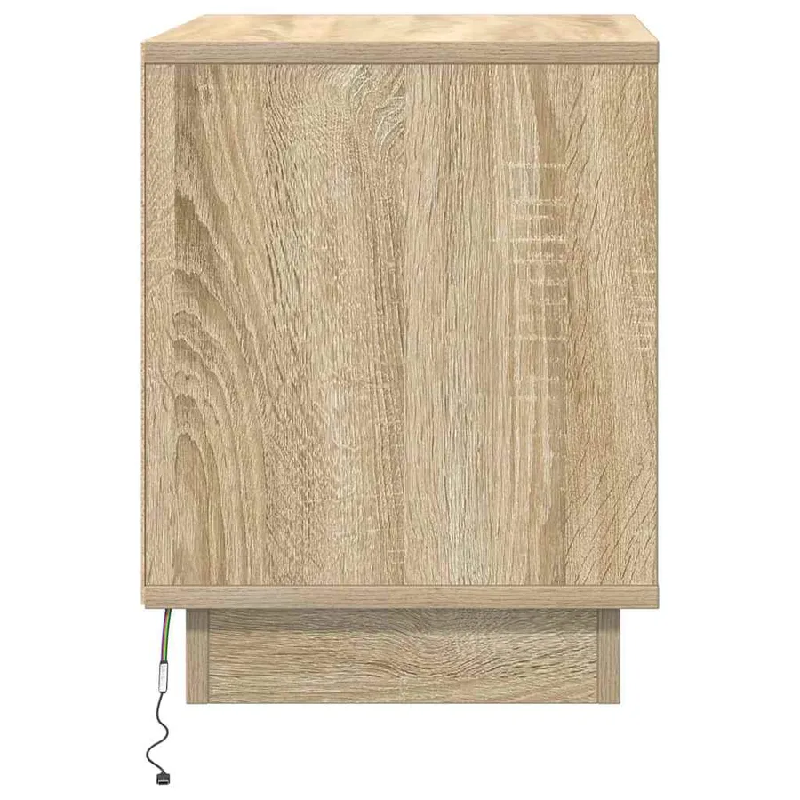 Cabinet de chevet 2 pcs Chêne Sonoma 44 x 34,5 x 45 cm - 9