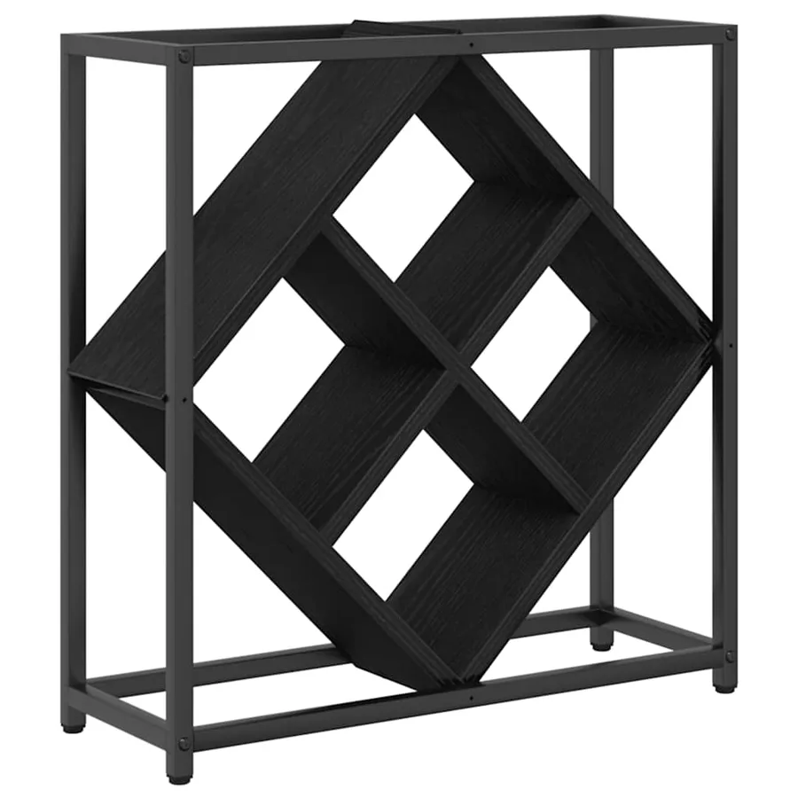 Étagère à vin Chêne noir 51 x 18 x 52,5 cm Bois d'ingénierie - 2