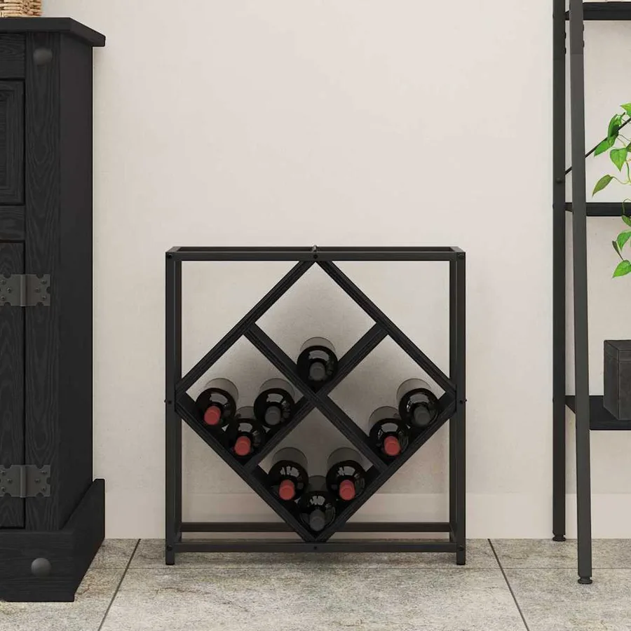 Étagère à vin Chêne noir 51 x 18 x 52,5 cm Bois d'ingénierie - 4