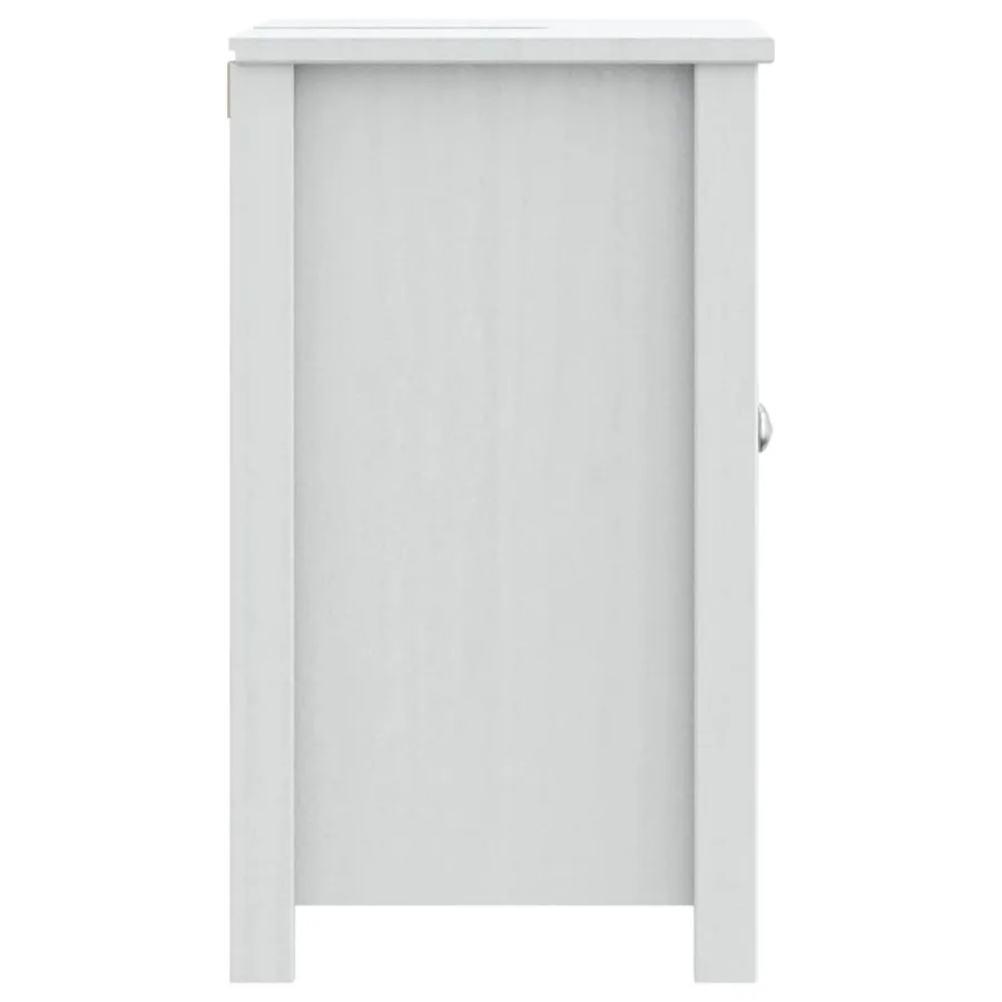 Meuble de salle de bain BERG blanc 60x34x59 cm bois pin massif - 5