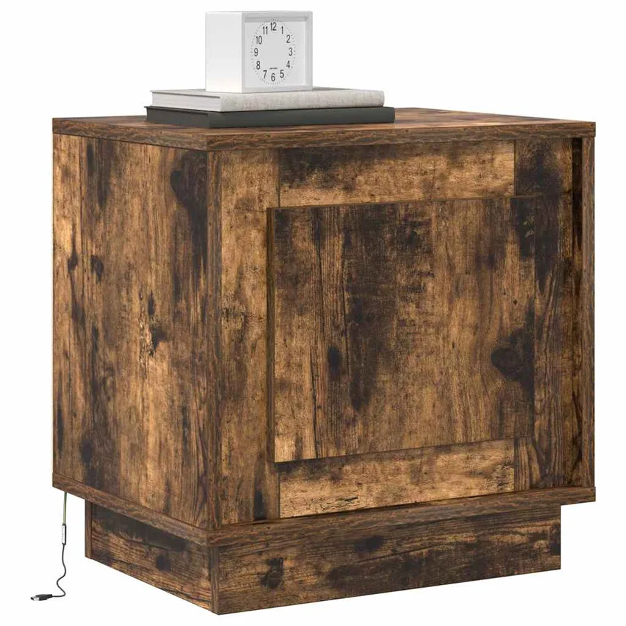 Cabinet de chevet 2 pcs Chêne fumé 44 x 34,5 x 45 cm - 3