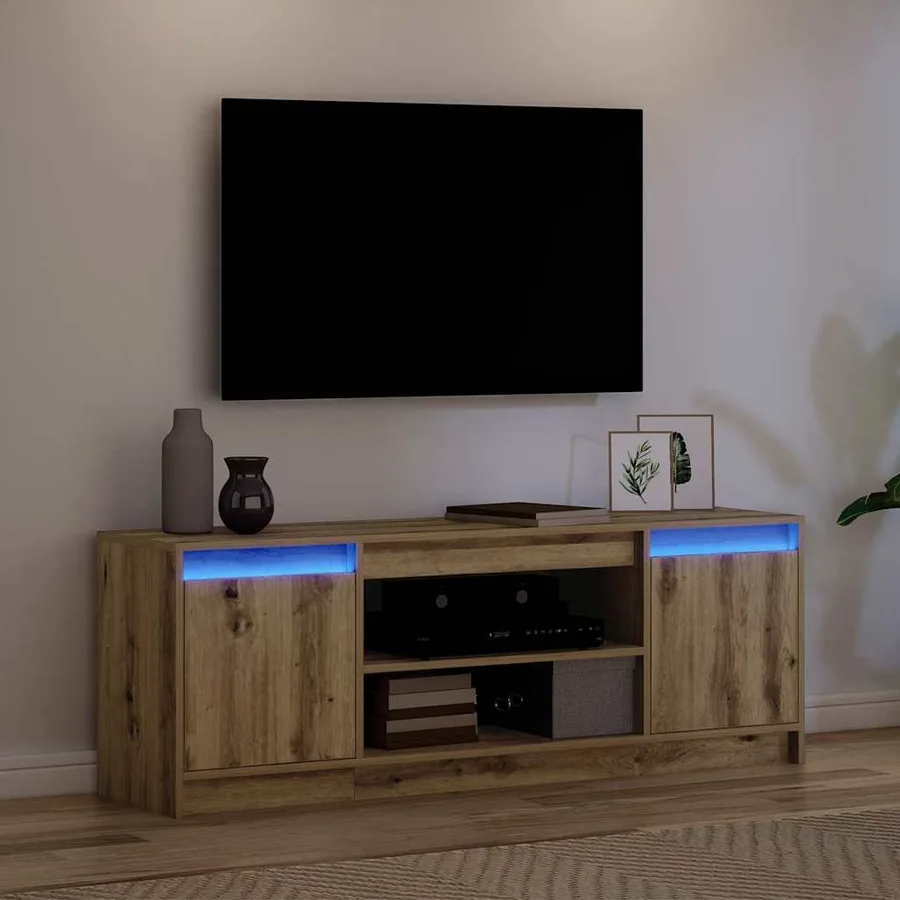 Unites TV 139,5 x 34 x 50 cm Marron Bois d'ingénierie - 5