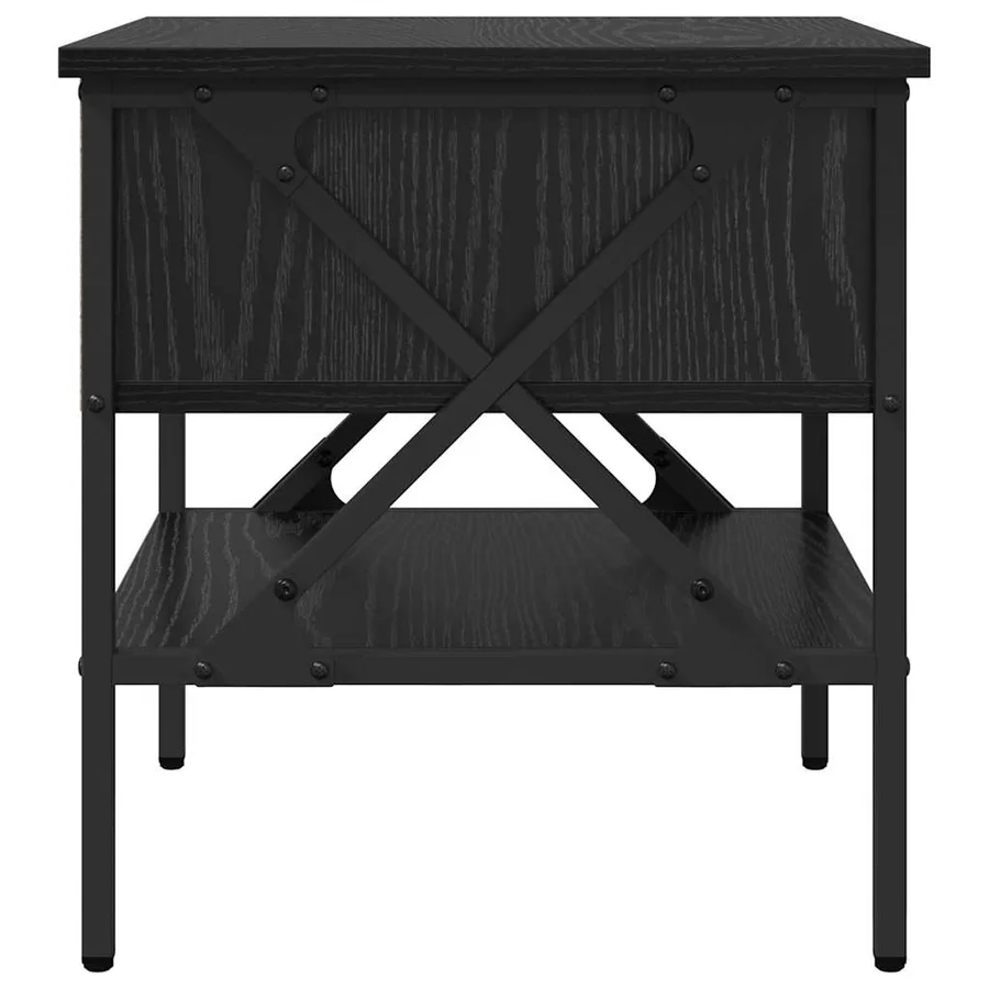 Table de chevet avec tiroir Chêne noir 40 x 42 x 45 cm - 7