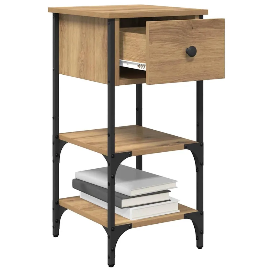 Cabinet de chevet 2 pc Marron 33,5 x 36 x 70 cm - 3