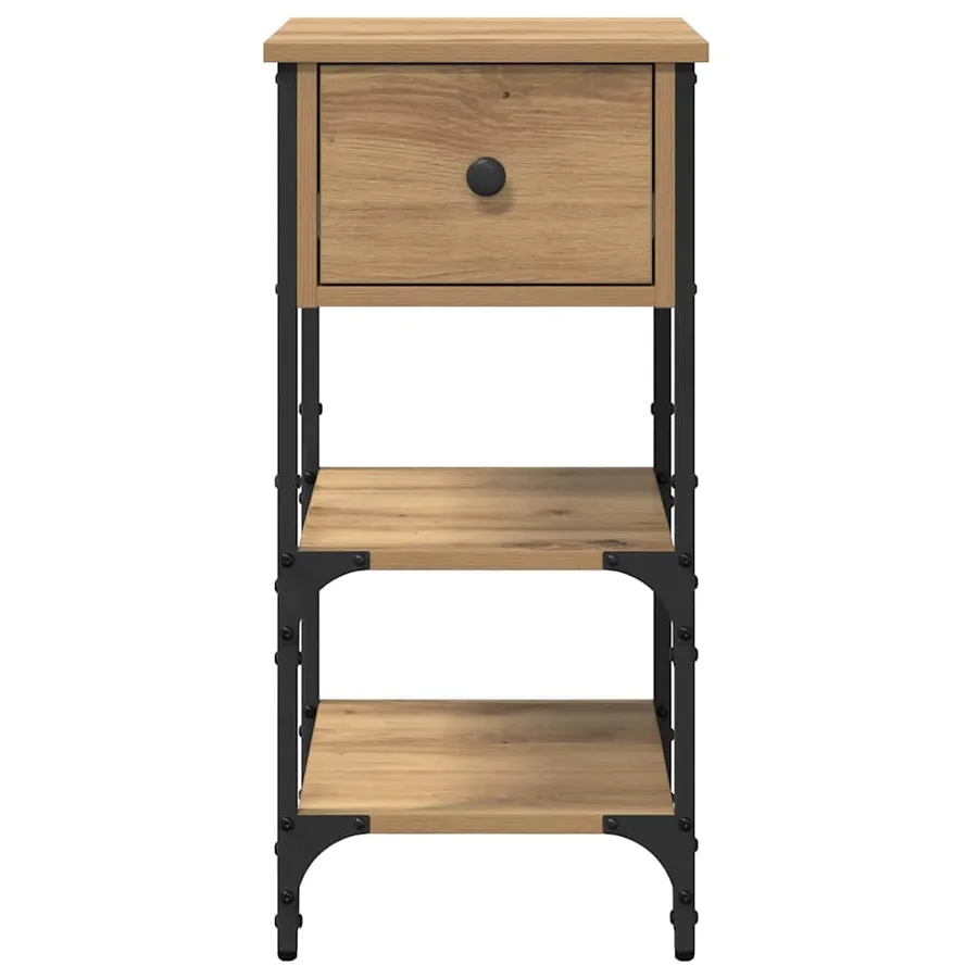 Cabinet de chevet 2 pc Marron 33,5 x 36 x 70 cm - 7