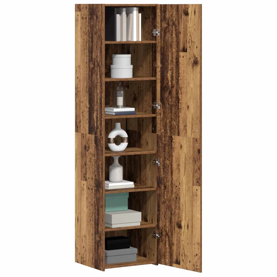 Haut Armoire Bois ancien 45 x 42,5 x 185 cm - 3