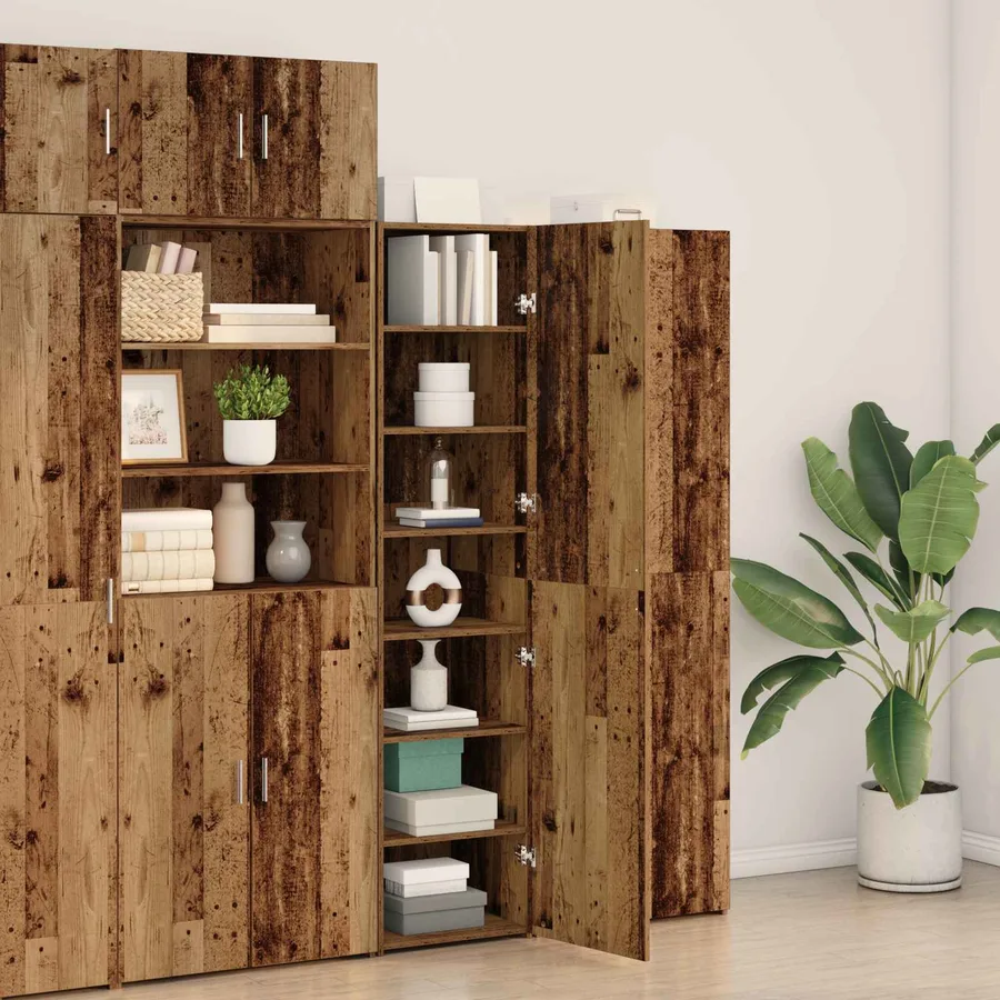 Haut Armoire Bois ancien 45 x 42,5 x 185 cm - 5