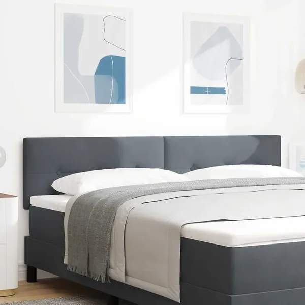 Tête de lit Gris foncé 180 cm Velours