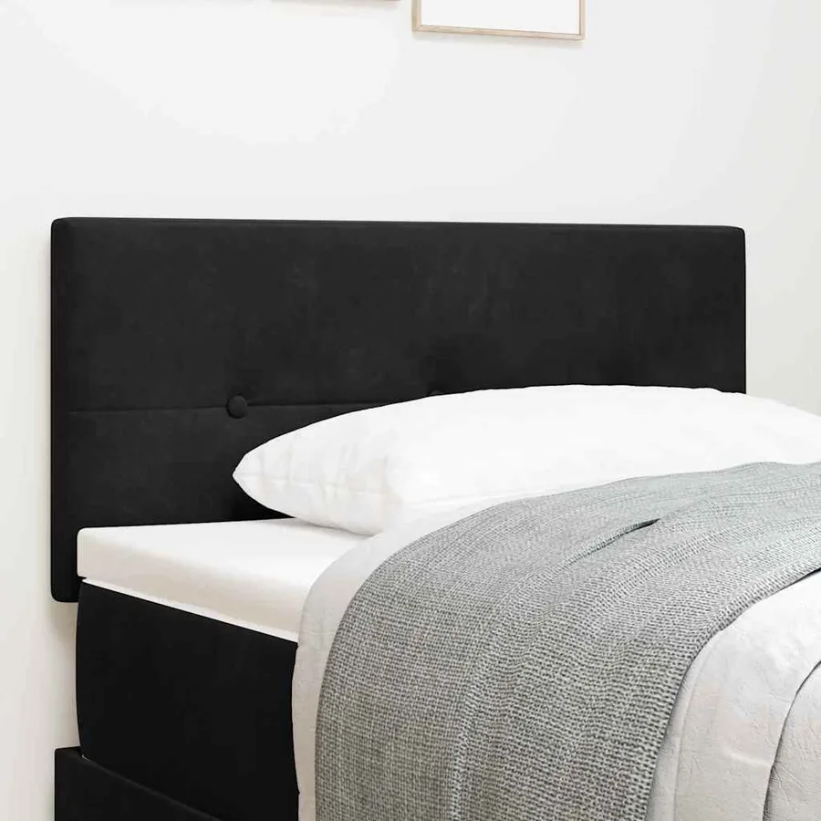 Tête de lit Noir 100 cm Velours