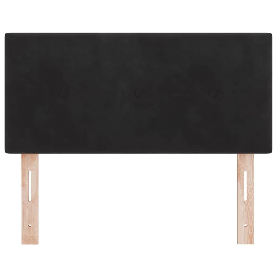 Tête de lit Noir 100 cm Velours - 4