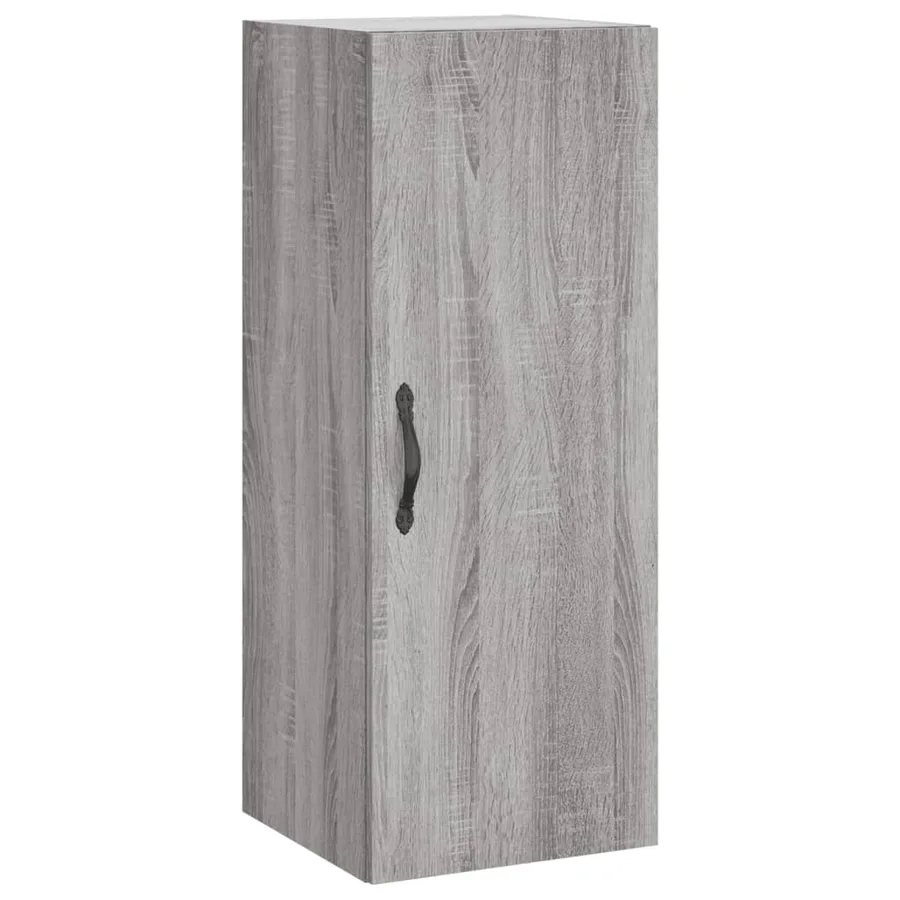 Armoire murale sonoma gris 34,5x34x90 cm bois d'ingénierie - 2