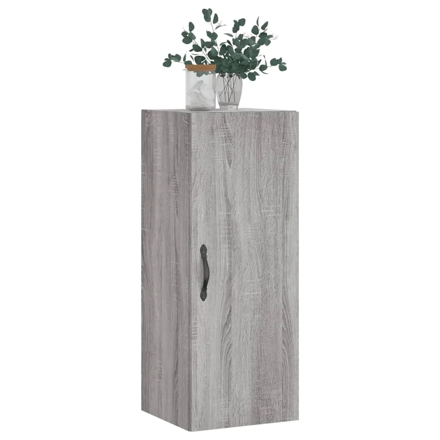 Armoire murale sonoma gris 34,5x34x90 cm bois d'ingénierie - 3