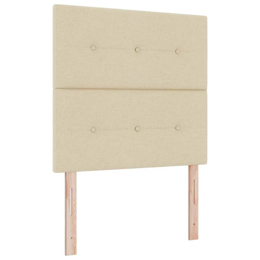Tête de lit réglable en hauteur Crème 90 cm tissu - 2
