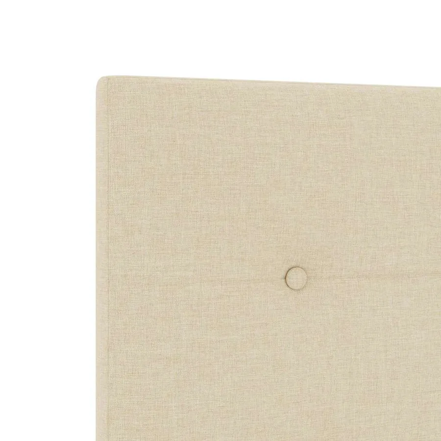 Tête de lit réglable en hauteur Crème 90 cm tissu - 7