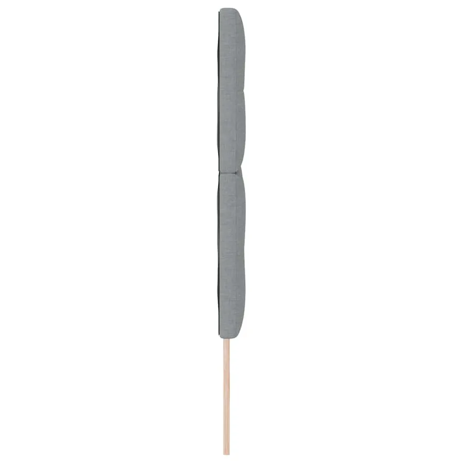 Tête de lit réglable en hauteur Gris clair 144 cm tissu - 5