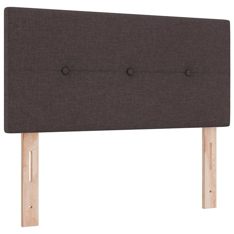 Tête de lit réglable en hauteur Marron foncé 90 cm tissu - 2