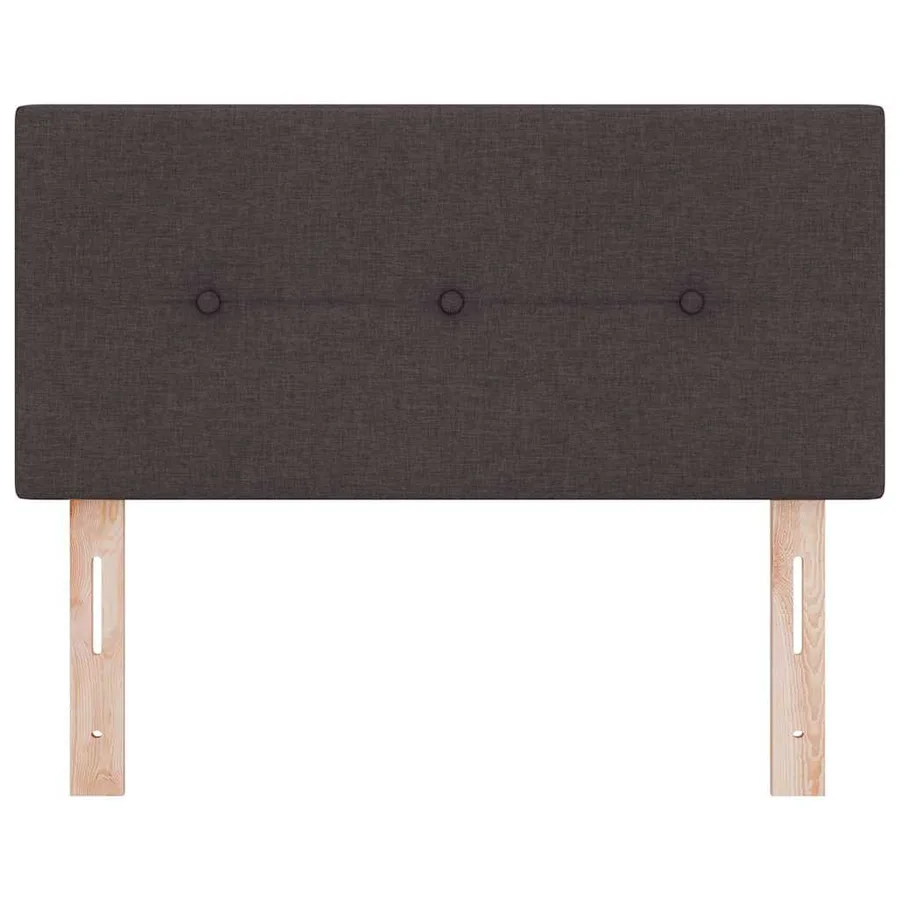 Tête de lit réglable en hauteur Marron foncé 90 cm tissu - 4