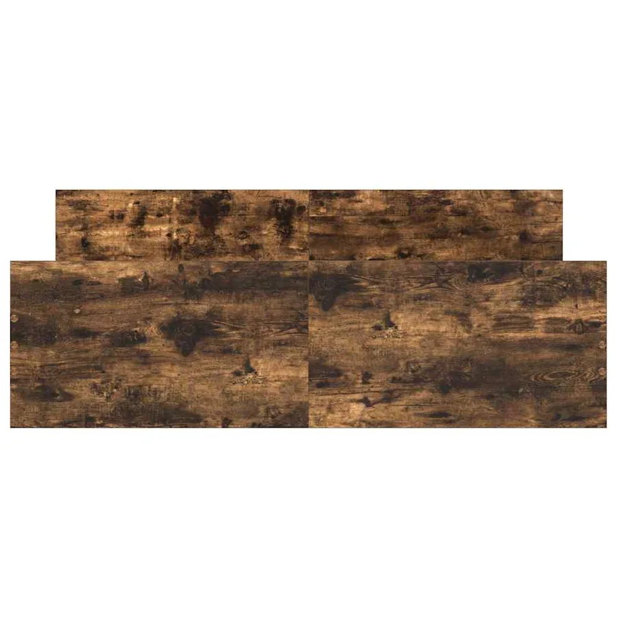 Cadre de lit sans matelas chêne fumé 120x200 cm - 5