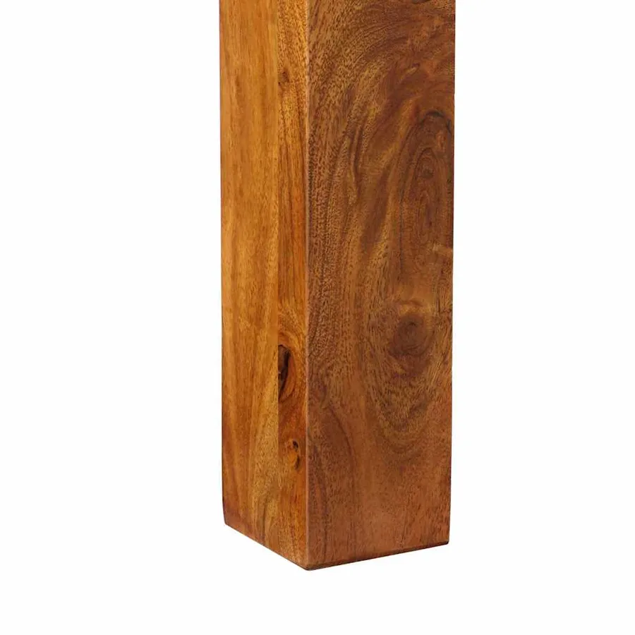 Table de Toilette Marron 90 x 45 x 75 cm Bois d'Acacia Massif - 10