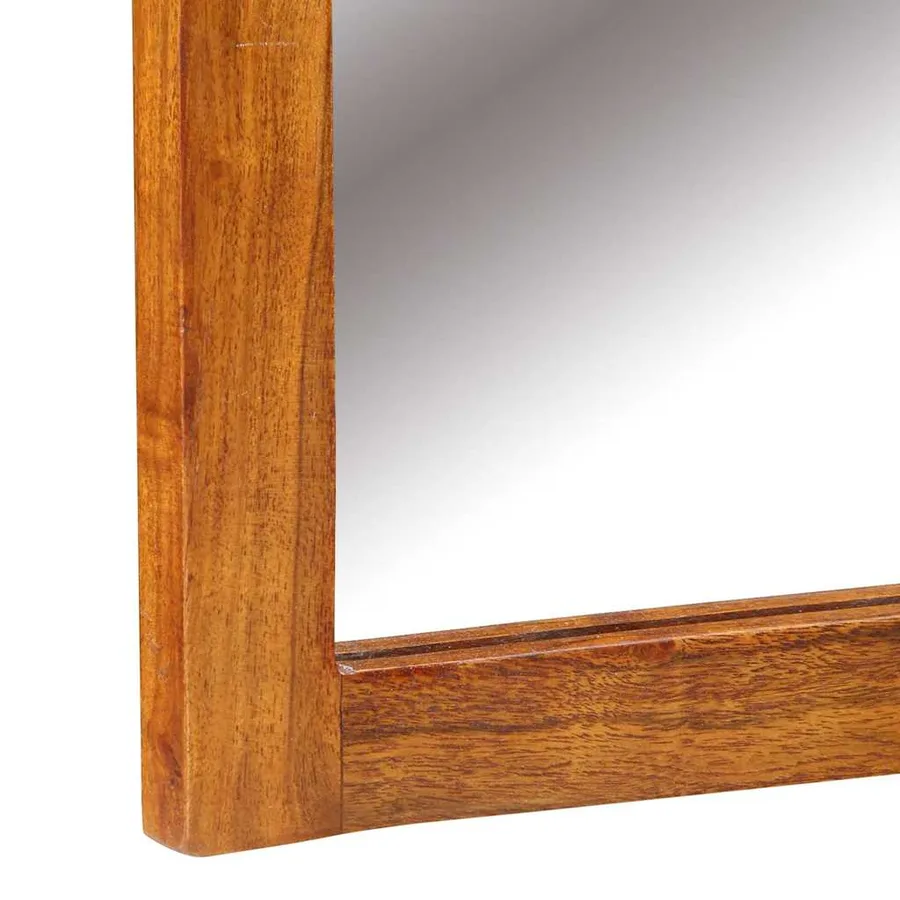 Table de Toilette Marron 90 x 45 x 75 cm Bois d'Acacia Massif - 13