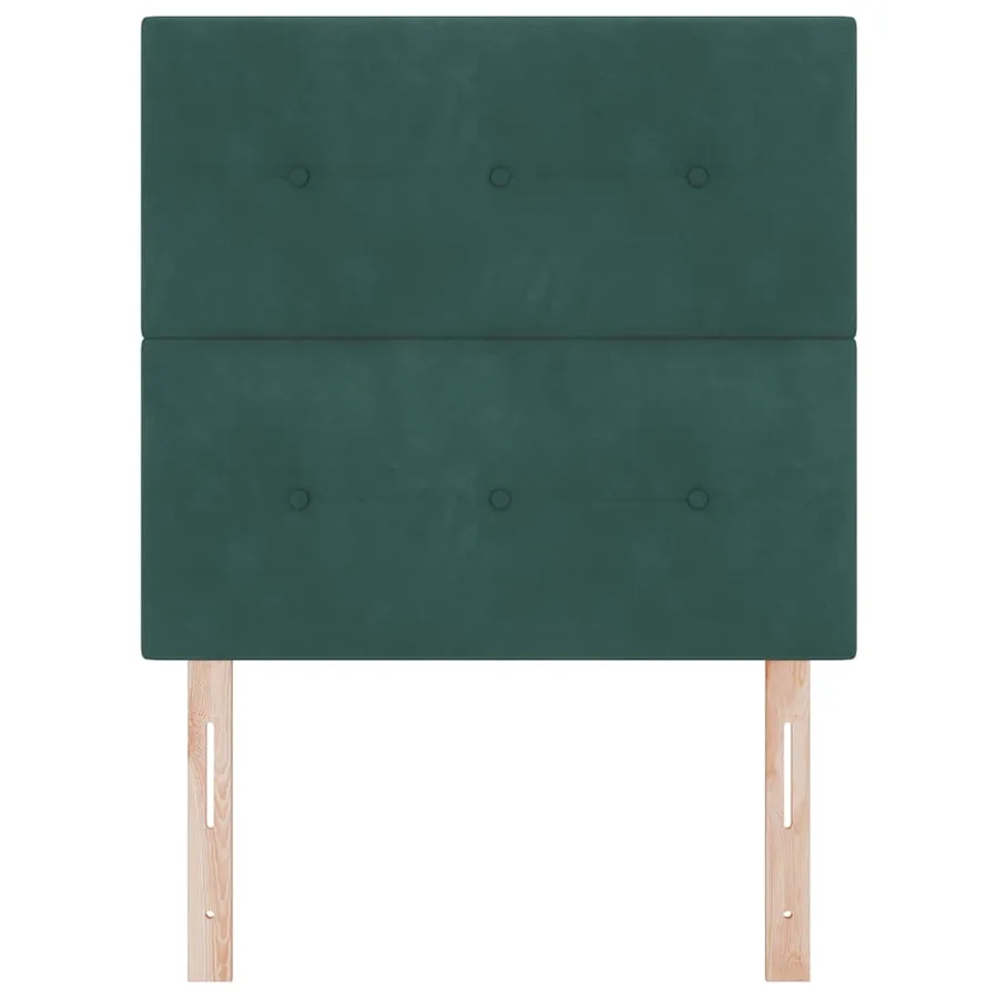 Tête de lit LED avec bandes LED Vert 100 cm Velours - 5