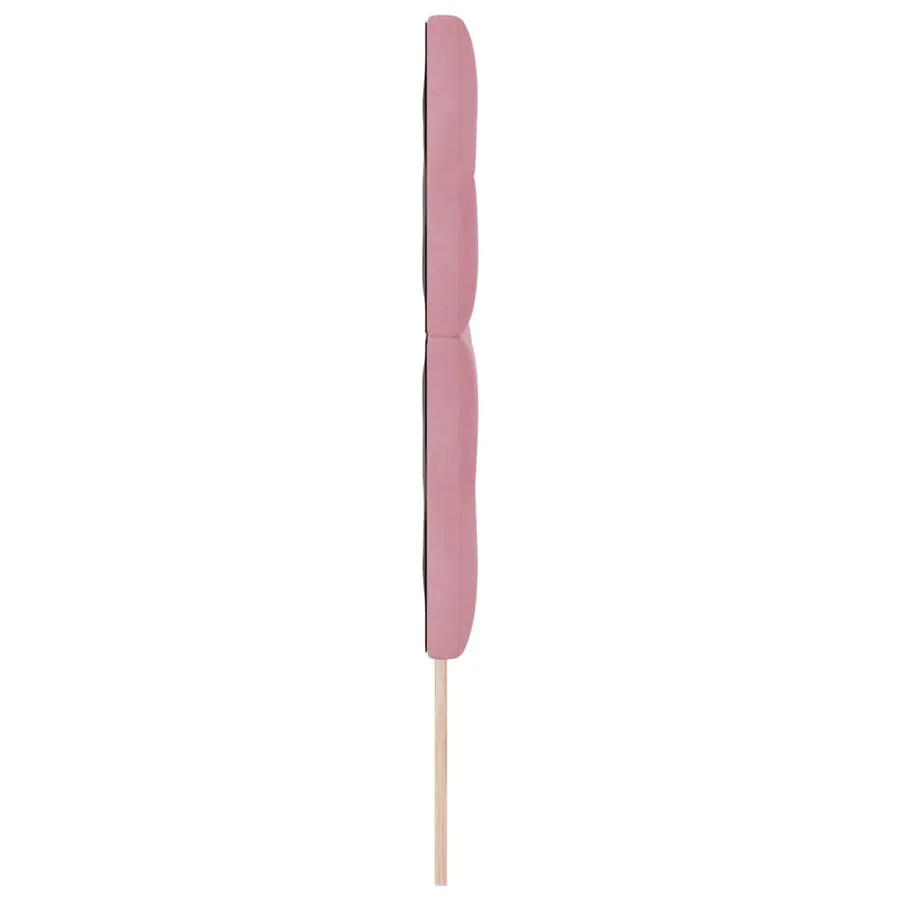 Tête de lit LED avec bandes LED Rose 160 cm Velours - 6