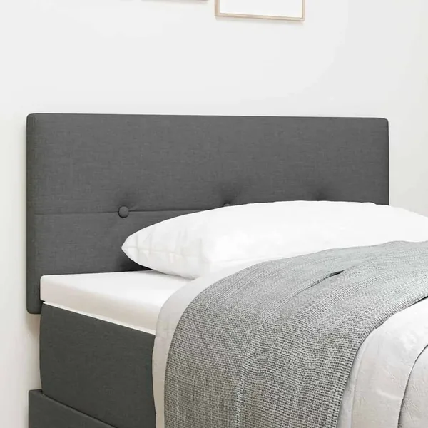 Tête de lit réglable en hauteur Gris foncé 100 cm tissu