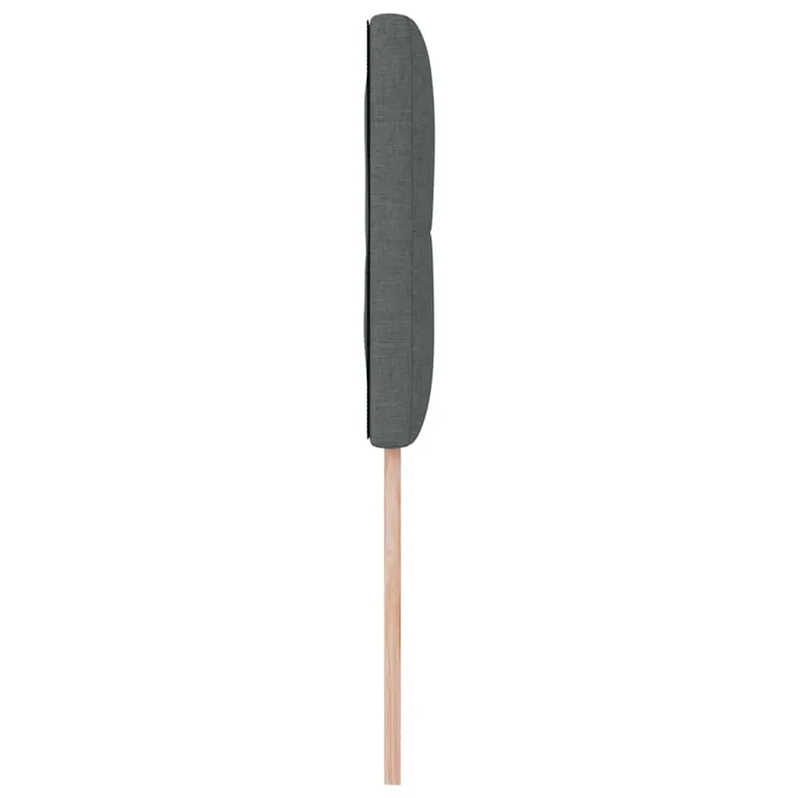 Tête de lit réglable en hauteur Gris foncé 100 cm tissu - 5
