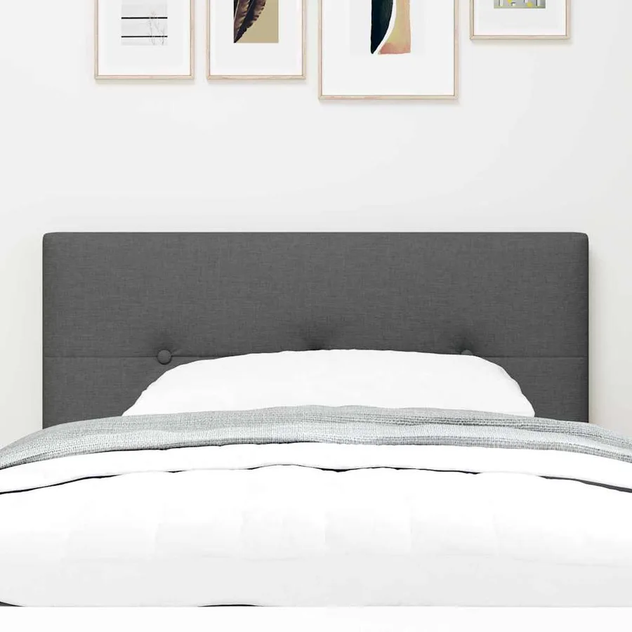 Tête de lit LED avec bandes LED Gris foncé 100 cm tissu - 3