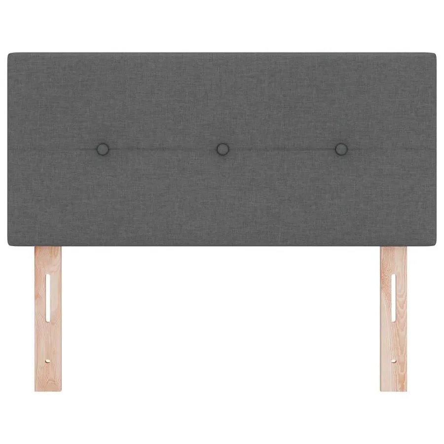 Tête de lit LED avec bandes LED Gris foncé 100 cm tissu - 5
