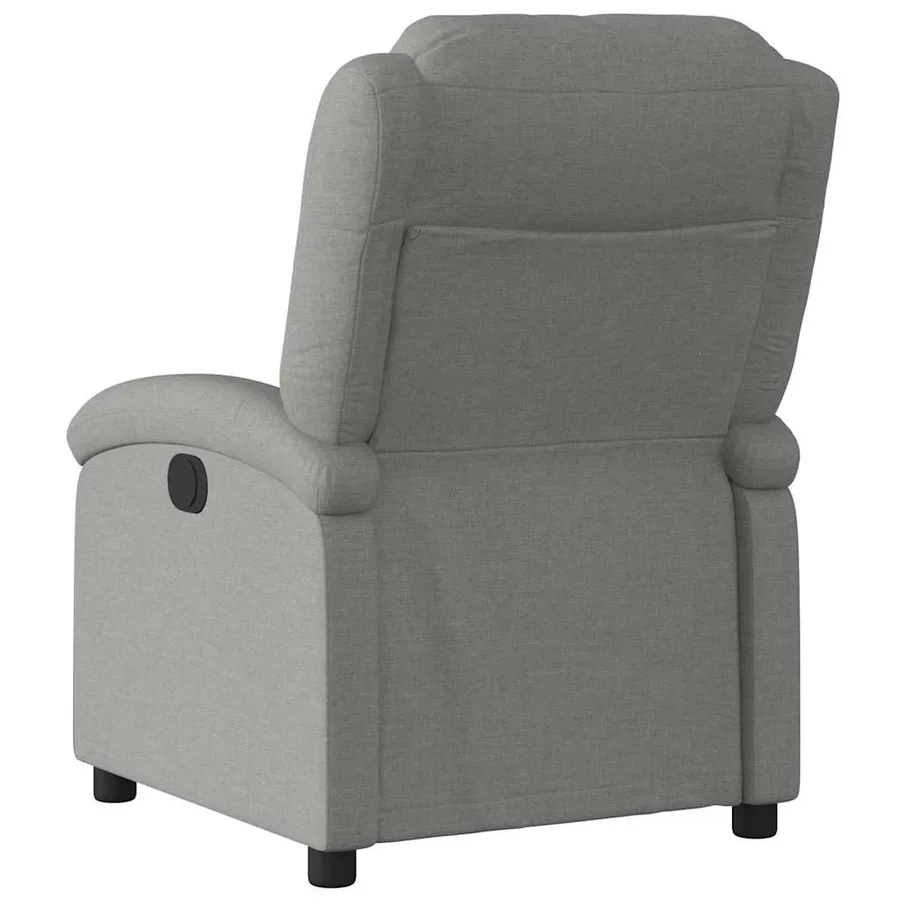 Fauteuil inclinable en tissu gris foncé - 5