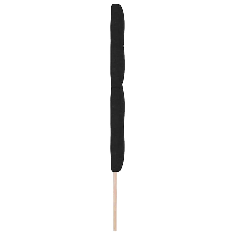 Tête de lit réglable en hauteur Noir 144 cm tissu - 5