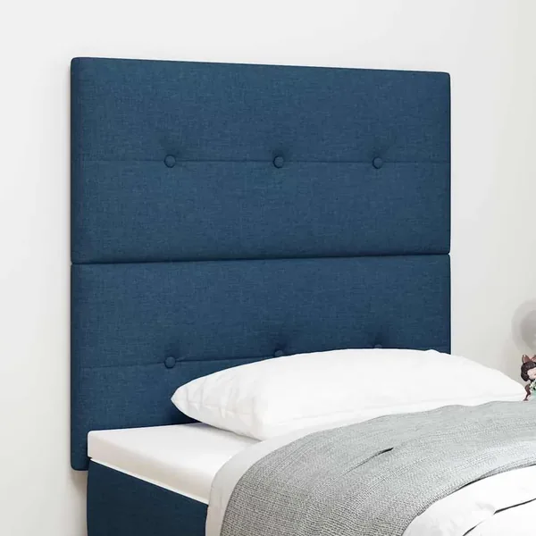 Tête de lit réglable en hauteur Bleu 100 cm tissu