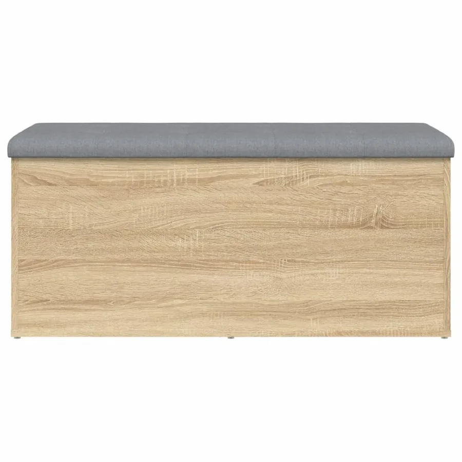 Banc de rangement Chêne Sonoma 102x42x45 cm Bois d'ingénierie - 5