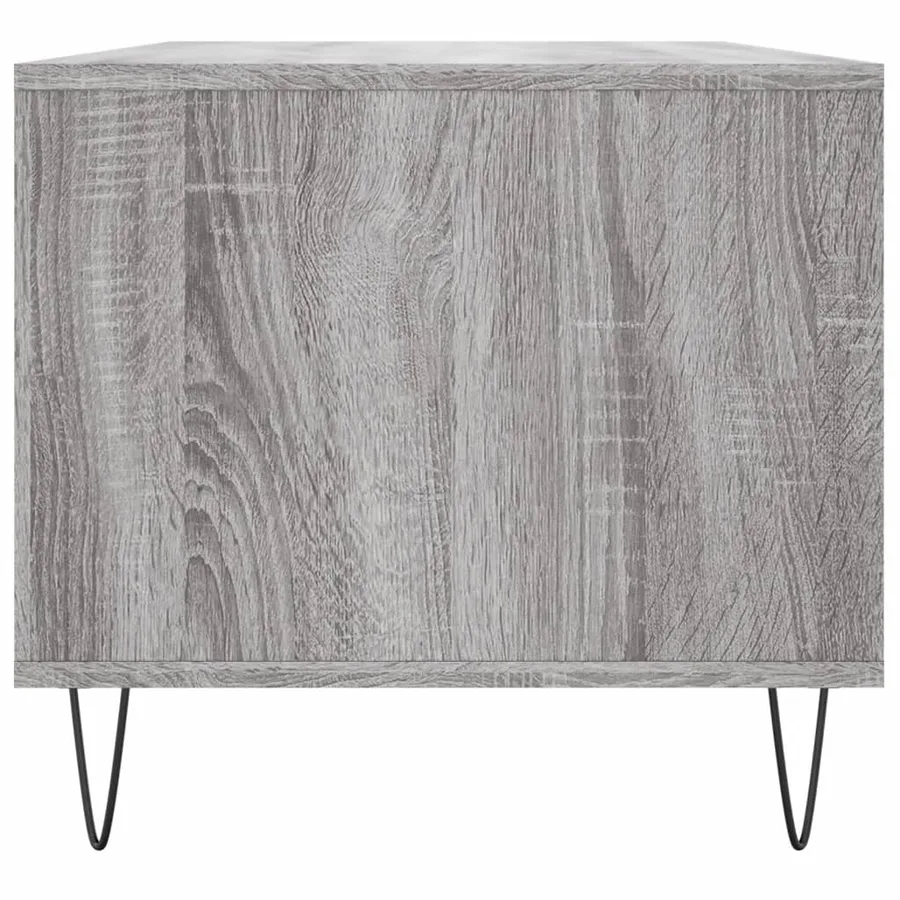 Table basse Sonoma gris 90x49x45 cm Bois d'ingénierie - 7