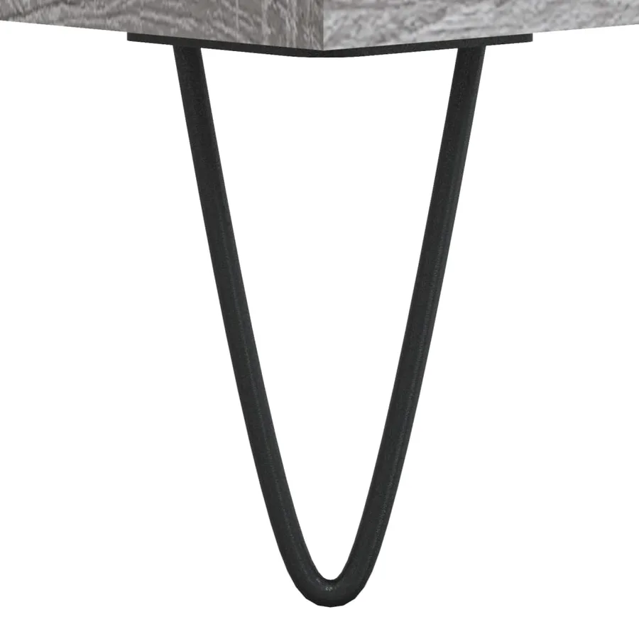 Table basse Sonoma gris 90x49x45 cm Bois d'ingénierie - 9