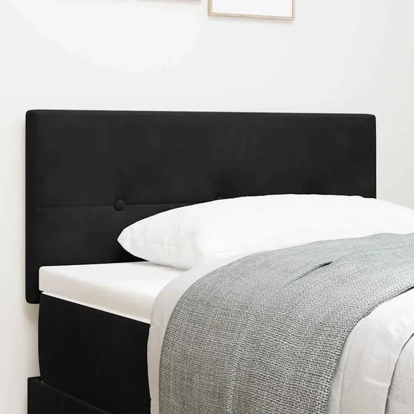 Tête de lit Noir 90 cm Velours