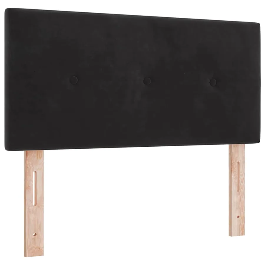 Tête de lit Noir 90 cm Velours - 2