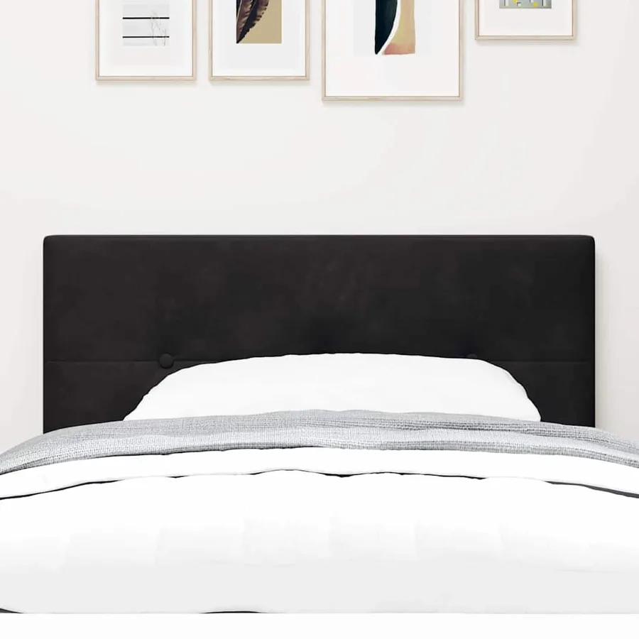 Tête de lit Noir 90 cm Velours - 3