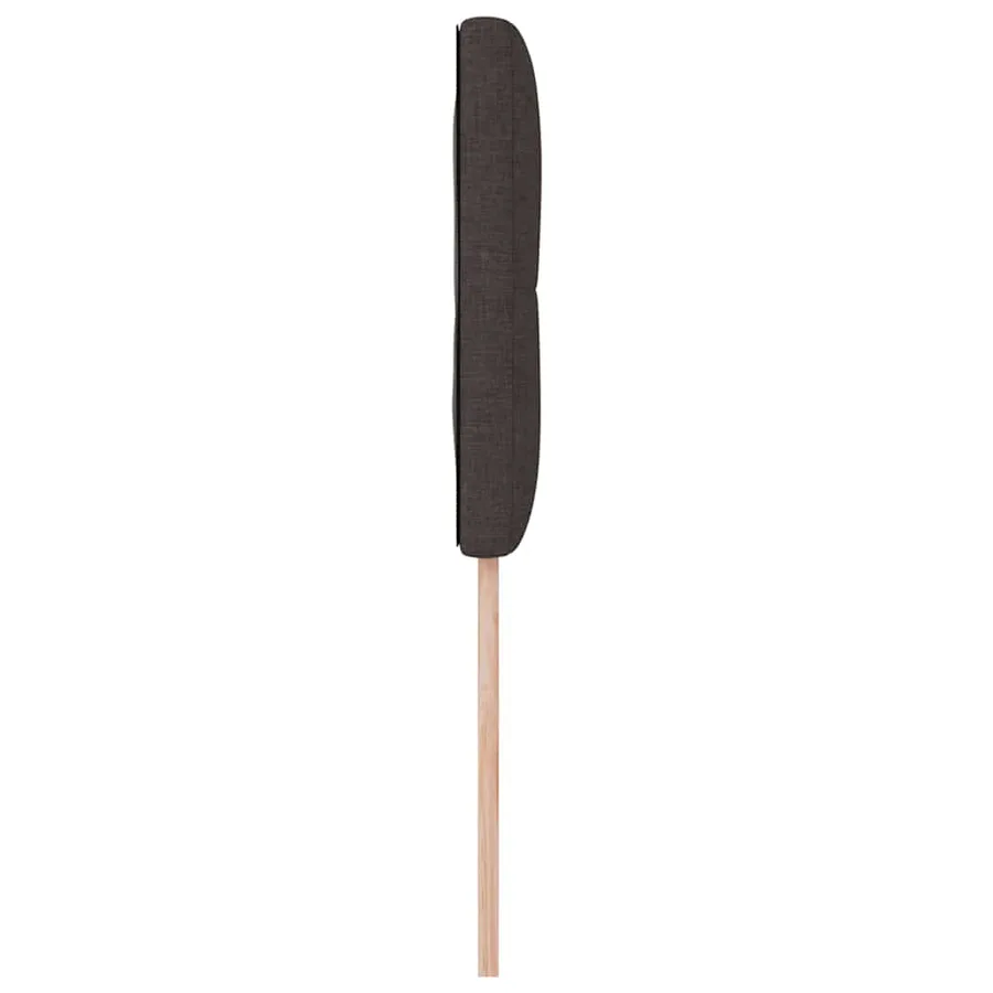 Tête de lit LED avec bandes LED Marron foncé 100 cm tissu - 6