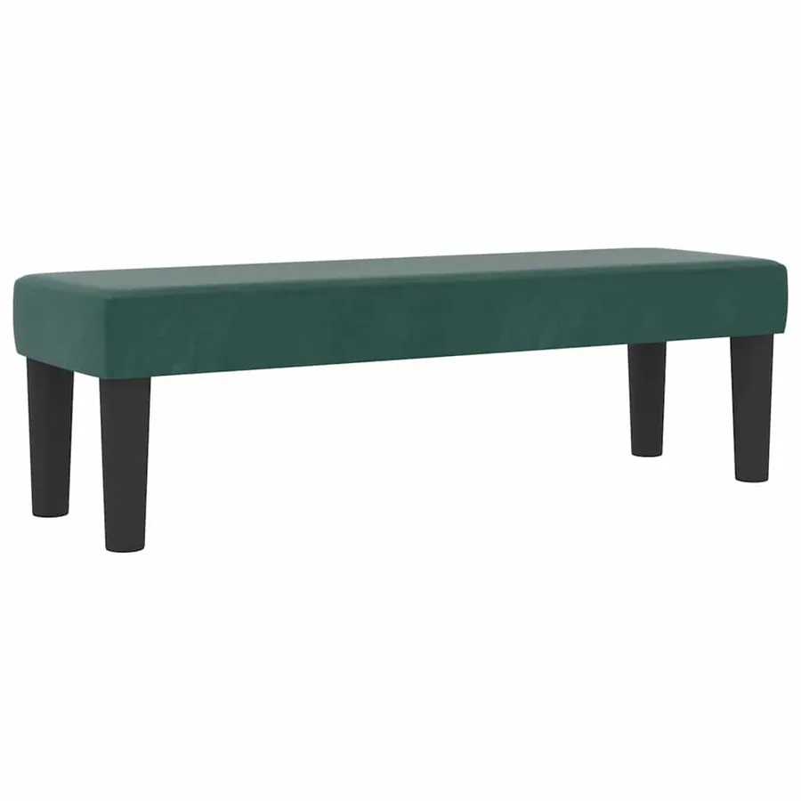 Lit à ressorts avec tête de lit Vert foncé 200 x 180 cm Velours - 5