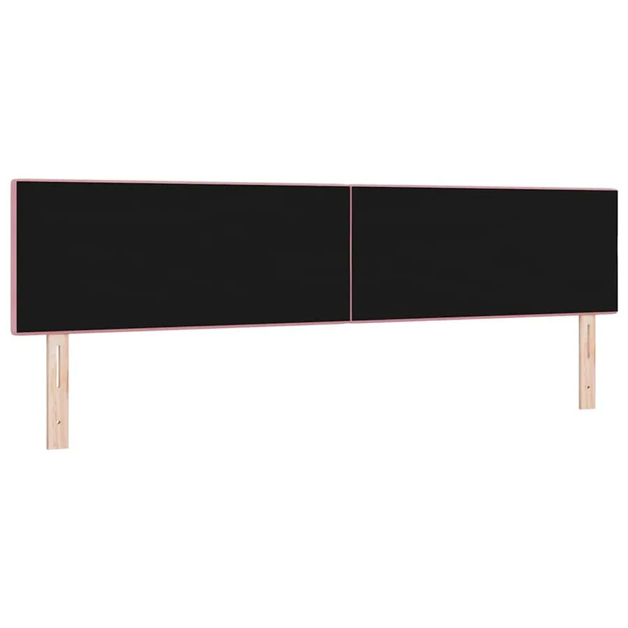 Tête de lit LED avec bandes LED Rose 200 cm Velours - 7
